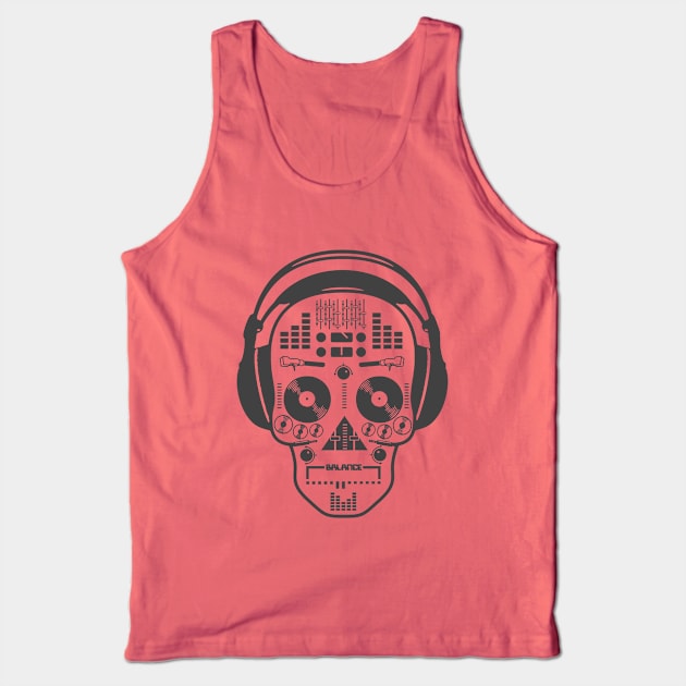 Musical skull Tank Top by Yolanda84